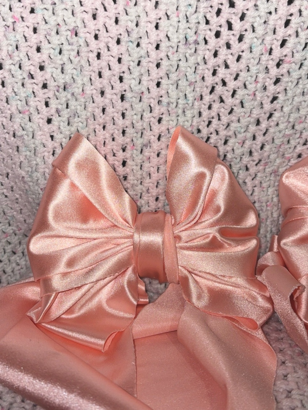 🎀Two Big Peachy Pink Bows🎀